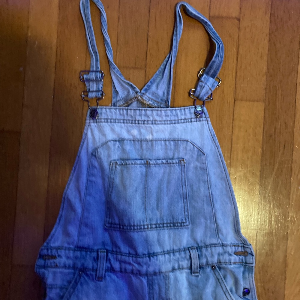 Ripped Jean overalls